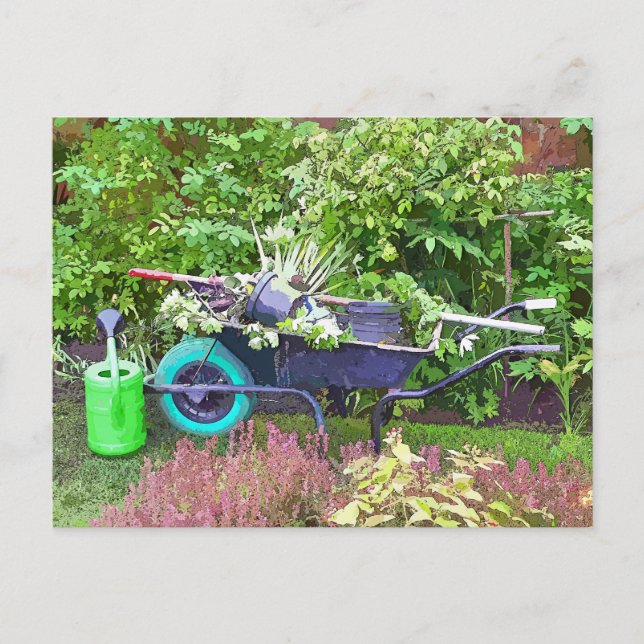 GARDENING POSTKARTE (Vorderseite)
