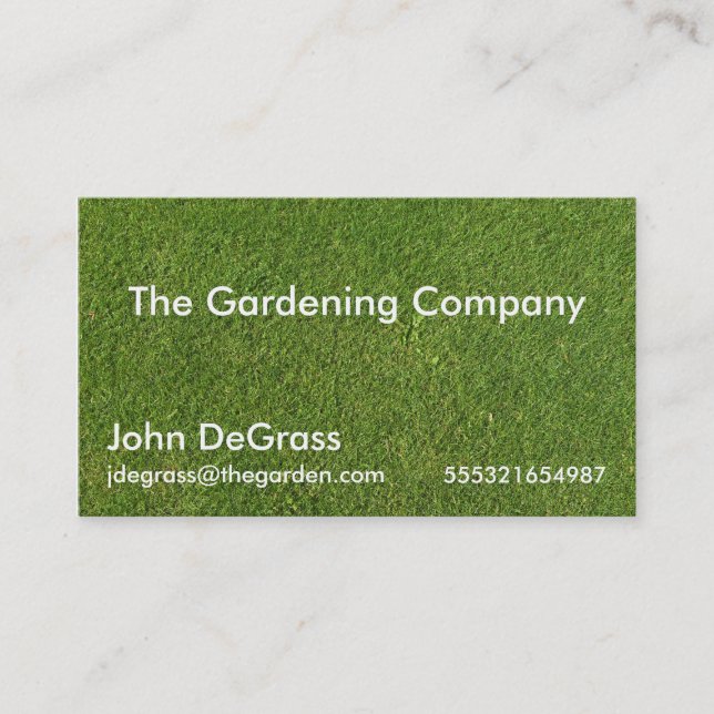 Gardening Services Visitenkarte (Vorderseite)