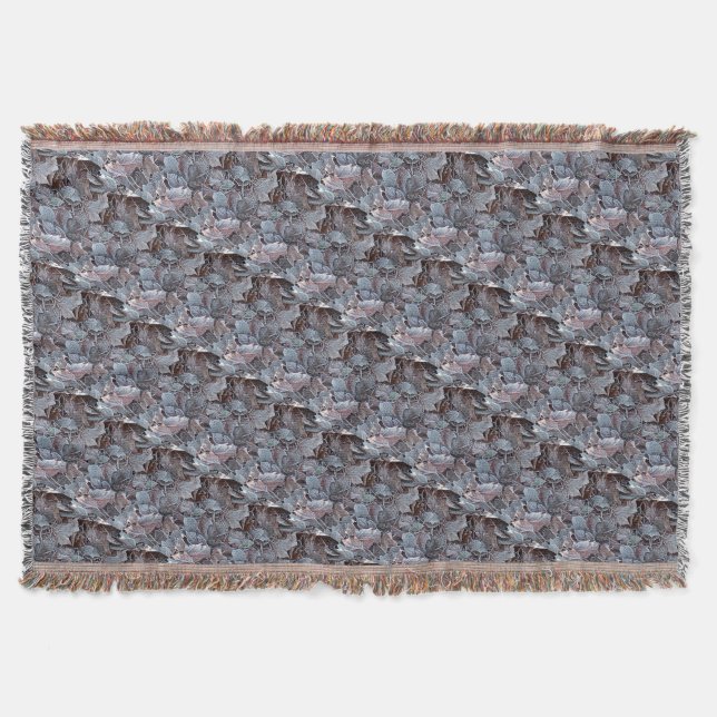 GardenLeavesThrow Blanket Decke (Vorderseite)