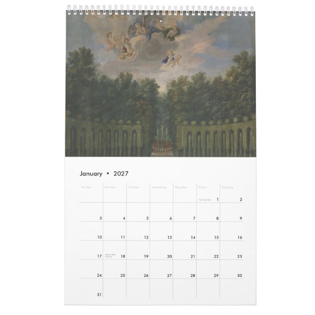 Gardens of Versailles – Die Gärten von Versailles Kalender (Jan 2027)