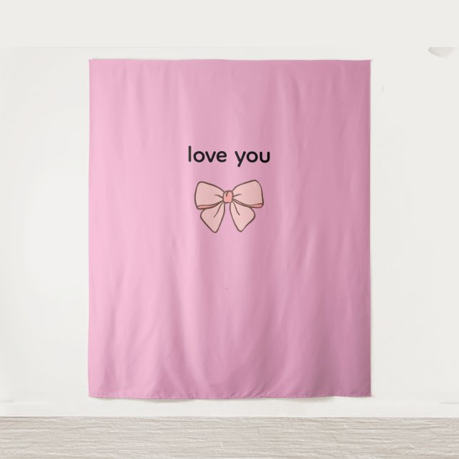 Gardinen mit Schmetterlings-Schleifen-Muster Wandteppich (Vorderseite)