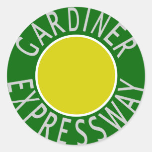 Gardiner Expressway Runder Aufkleber