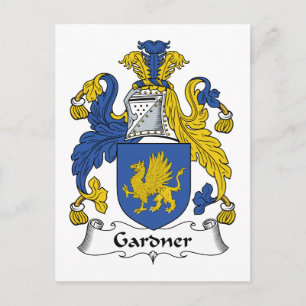 Gardner Familienwappen Postkarte