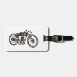 Garelli 1926, das Motorrad läuft Gepäckanhänger