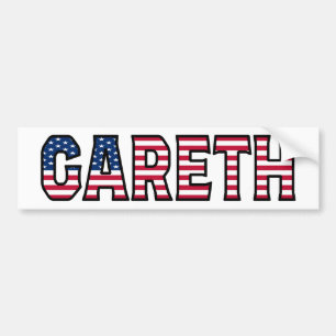 Gareth Name Vorname USA Aufkleber Sticker Auto Autoaufkleber