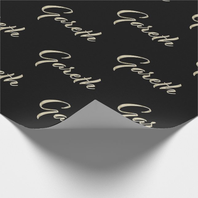 Gareth Vorname Name edles Geschenkpapier Papier (Ecke)