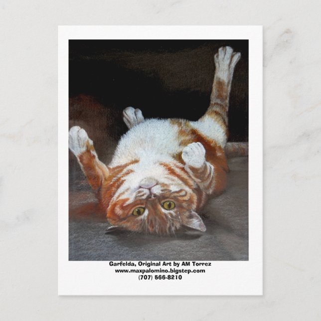 Garfelda, Garfelda, Original Art von AM Torrezww.. Postkarte (Vorderseite)