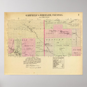 Garfield and Wheeler Landkreis, Nebraska Poster