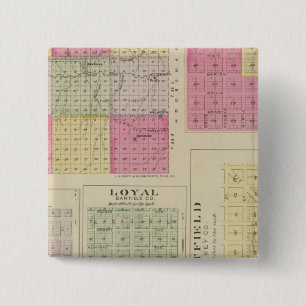 Garfield Landkreis, Creola, Ravanna, Loyal, Kansas Button