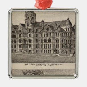 Garfield University, Kansas Silbernes Ornament