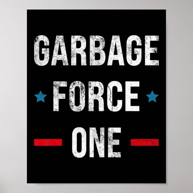 Garge Force One Trump Funny  Poster (Vorne)