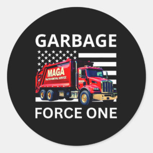 Garge Force One Trump T-Shirt Mega Garge LKW Runder Aufkleber