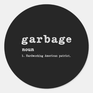 Garge Nomen Fleißiger Amerikaner Trump 2024 Unters Runder Aufkleber