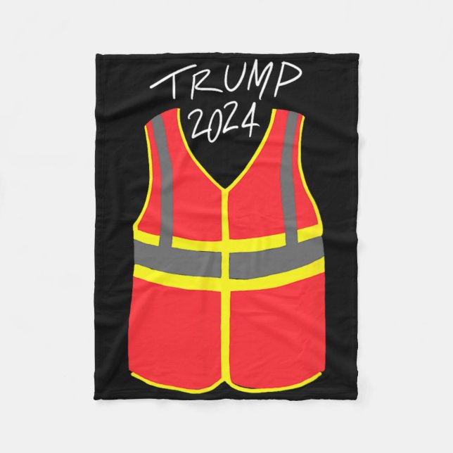 Garge Truck Vest Trump 2024  Fleecedecke (Vorderseite)
