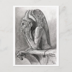 Gargoyle 3 postkarte
