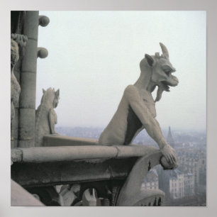 Gargoyle aus der Balustrade der Grande Poster