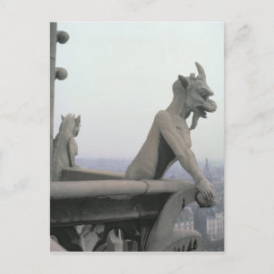 Gargoyle aus der Balustrade der Grande Postkarte