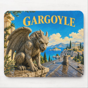 Gargoyle, Gothic Fantasy-Monster Mousepad