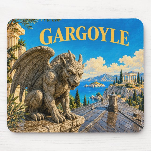 Gargoyle, Gothic Fantasy-Monster Mousepad (Vorne)