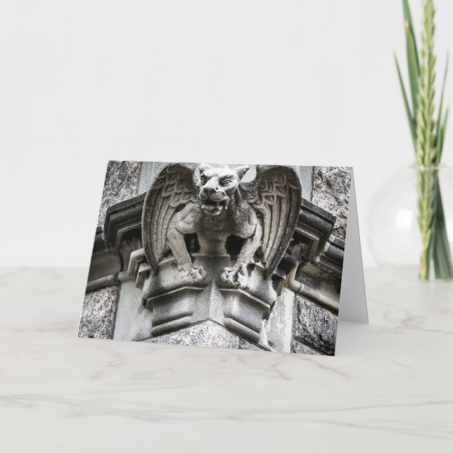 Gargoyle Greeting Card Karte (Vorderseite)