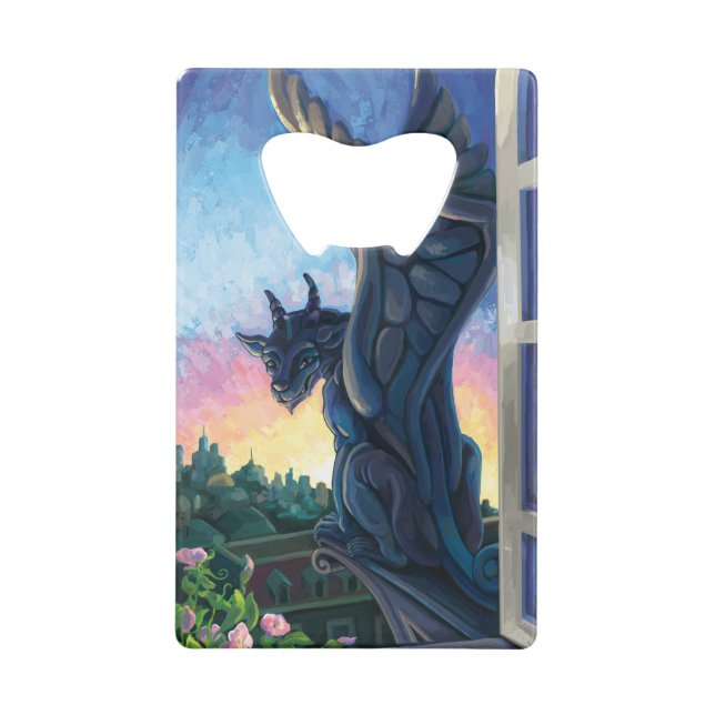 Gargoyle Guardian Kreditkartenflaschenöffner (Rückseite)