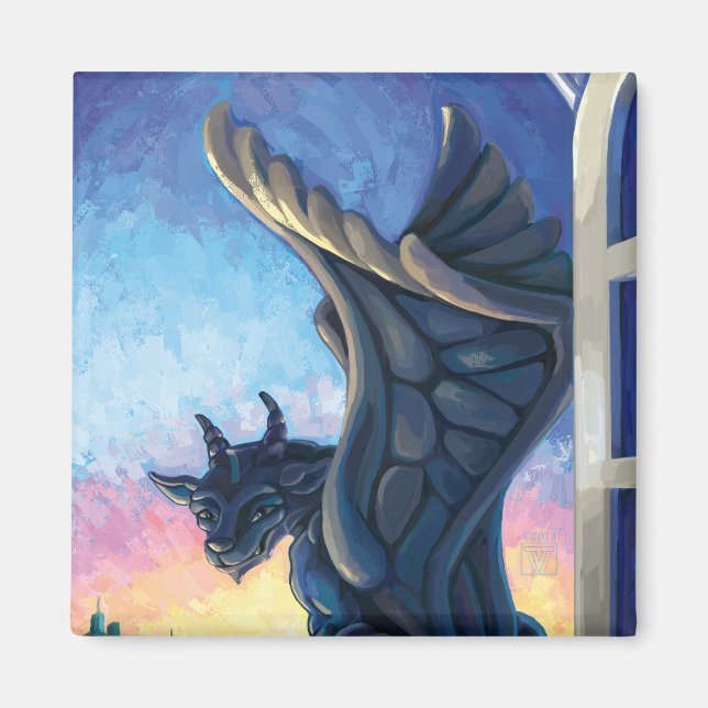Gargoyle Guardian Magnet (Vorne)
