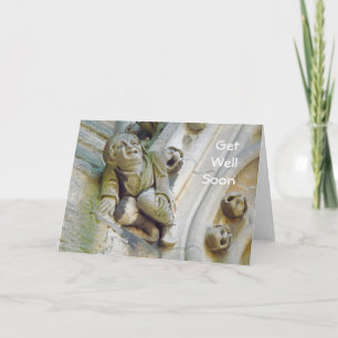 Gargoyle holding knee card karte