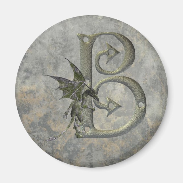 Gargoyle Monogram B Magnet (Vorne)