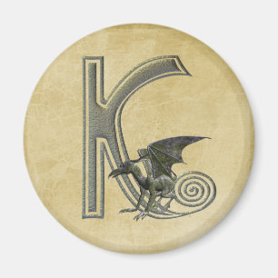 Gargoyle Monogramm K Magnet