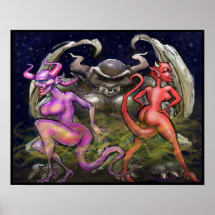 Gargoyle n Dunkle Fae Poster