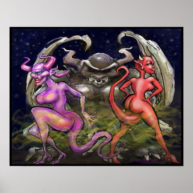 Gargoyle n Dunkle Fae Poster (Vorne)