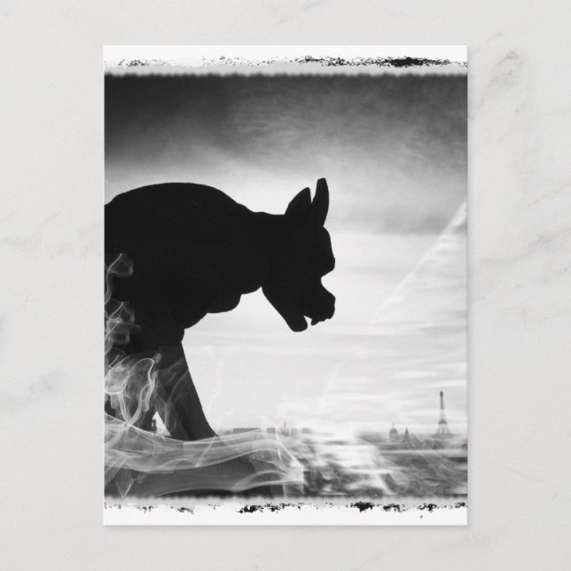 GARGOYLE NOTRE DAME PARIS FRANKREICH POSTKARTE (Vorderseite)