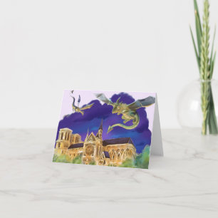 Gargoyle Notre Dame - Paris Leere Karte