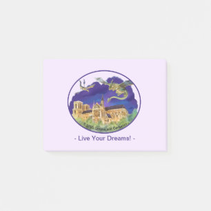 Gargoyle Notre Dame - Paris Träume Notizen 4" x 3"