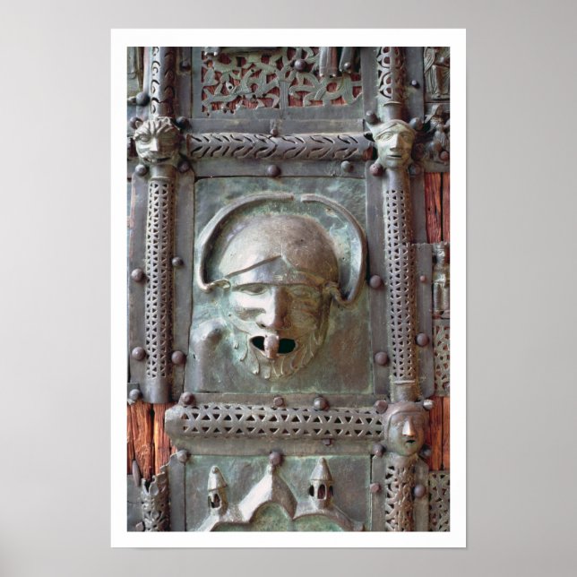 Gargoyle-Panel von der verlassen Portaltür, 1 Poster (Vorne)