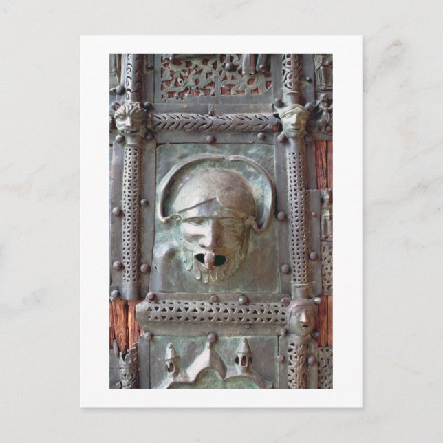 Gargoyle-Panel von der verlassen Portaltür, 1 Postkarte (Vorderseite)