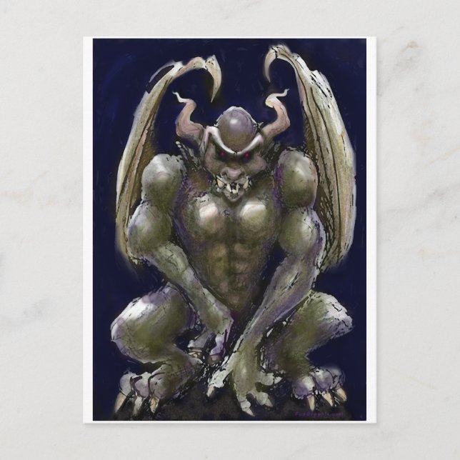 Gargoyle Postkarte (Vorderseite)