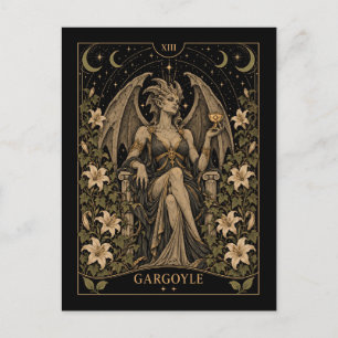 Gargoyle, Sternenlicht-Tarot-Kunst Postkarte