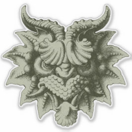 Gargoylenmaske 3 aufkleber