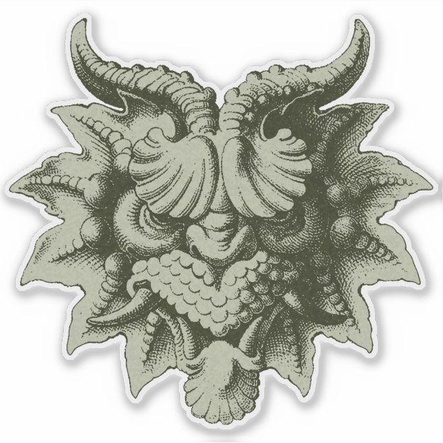 Gargoylenmaske 3 aufkleber (Vorderseite)