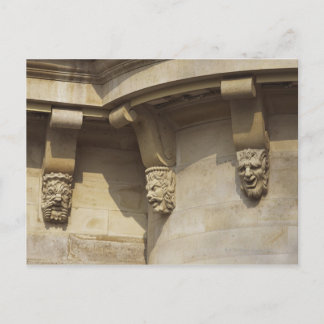 Gargoyles auf der Brücke Pont Neuf in Paris, Frank Postkarte