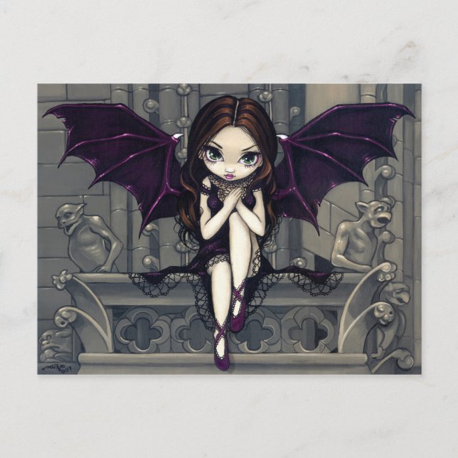 "Gargoyles of Notre Dame" Postkarte (Vorderseite)