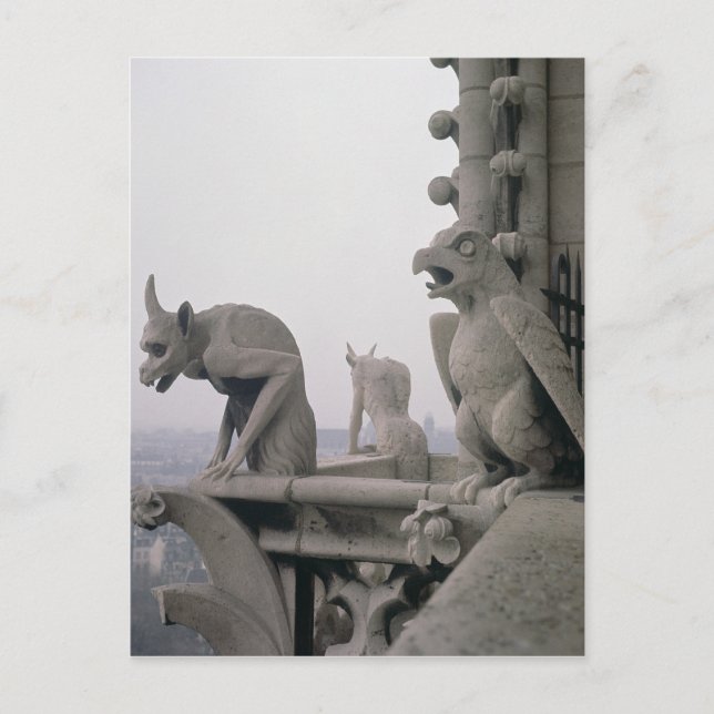 Gargoyles on the balustrade of the Grande Postkarte (Vorderseite)