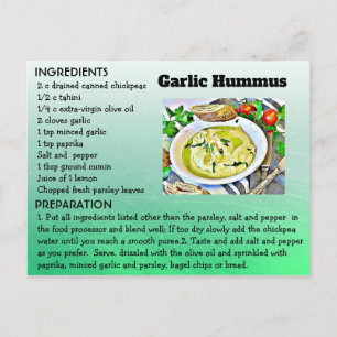 Garhile Hummus Rezept Postkarte