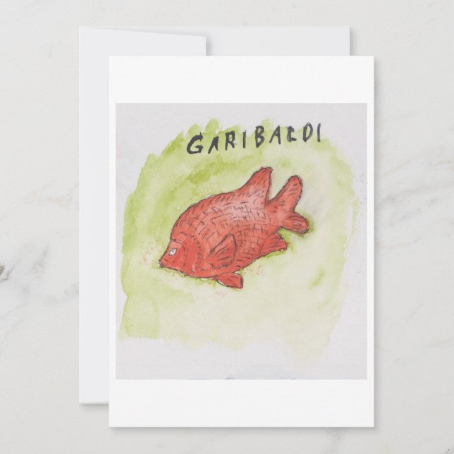Garibaldi-Grußkarte Einladung (Vorderseite)