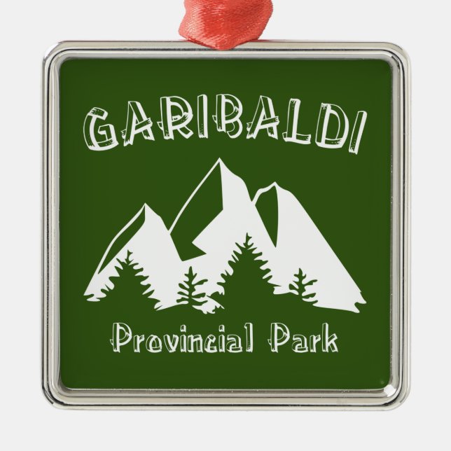 Garibaldi Provincial Park Ornament Aus Metall (Vorne)