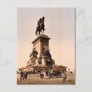 Garibaldis Monument, Rom, Italien Vintage Photochr Postkarte