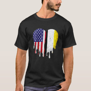 Garifuna American Patriot Grown Country Melting He T-Shirt