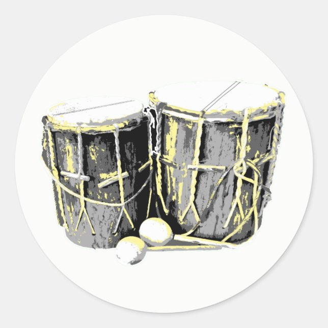 Garifuna Drum Stickers (Vorderseite)