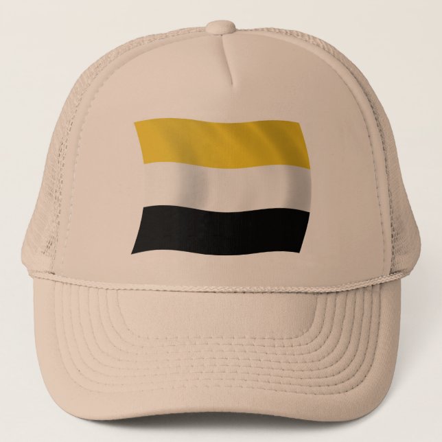 Garifuna Flag Hat Truckerkappe (Vorderseite)
